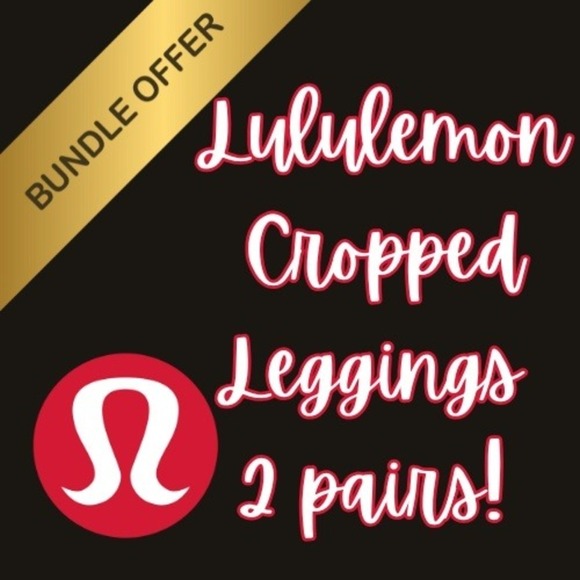 Lululemon Align Cropped Leggings Yoga Pants High Rise Black Size 6‎ - Picture 1 of 7